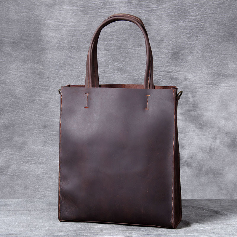 Leather Work Laptop Bag - Tas jinjing tangan pria kulit asli
