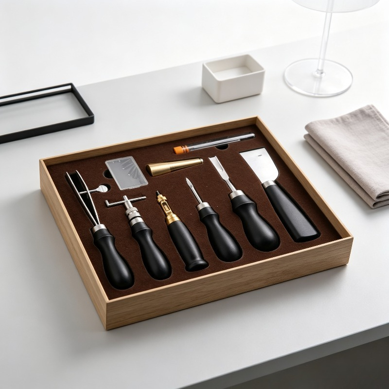 Leatherwork Kits For Beginners - Perlengkapan Jahit Kulit Lengkap, Set Alat