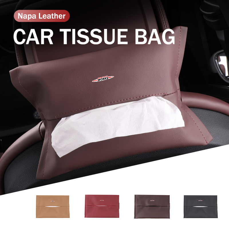 Leather Work For Car - Kotak Tisu Mobil Kulit Tas Penyimpanan