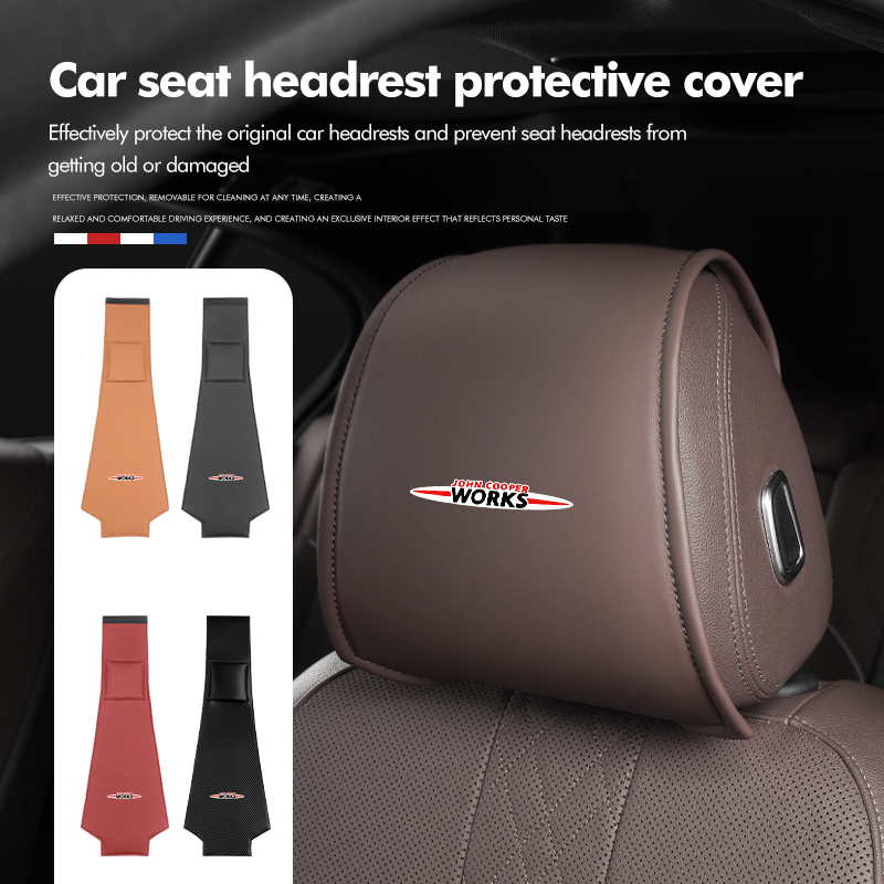 Leather Work For Car - Penutup Pelindung Sandaran Kepala Kursi Mobil