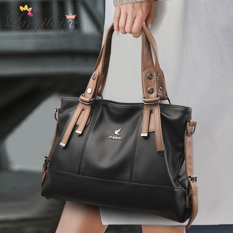 Leather Work Laptop Bag - Tas tangan wanita kulit desainer mewah