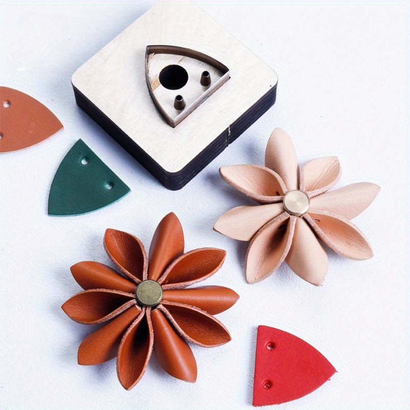 Leatherwork Accessories - Cetakan Pemotong Kulit Bentuk Kelopak Bunga,