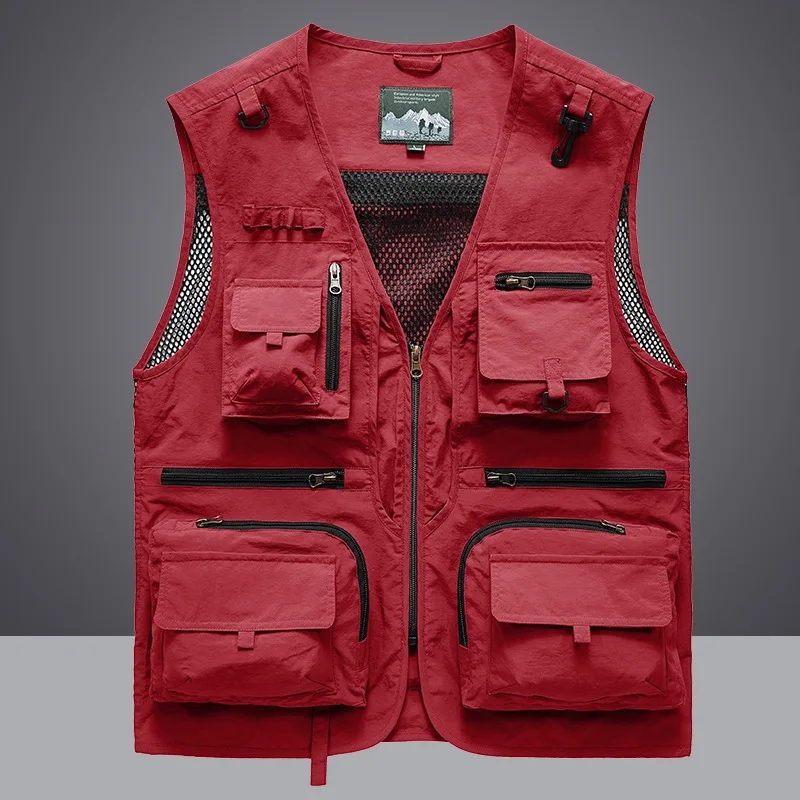 Rompi Pancing Jaring Cepat Ker - Leather Work Vest ulasan dan harga