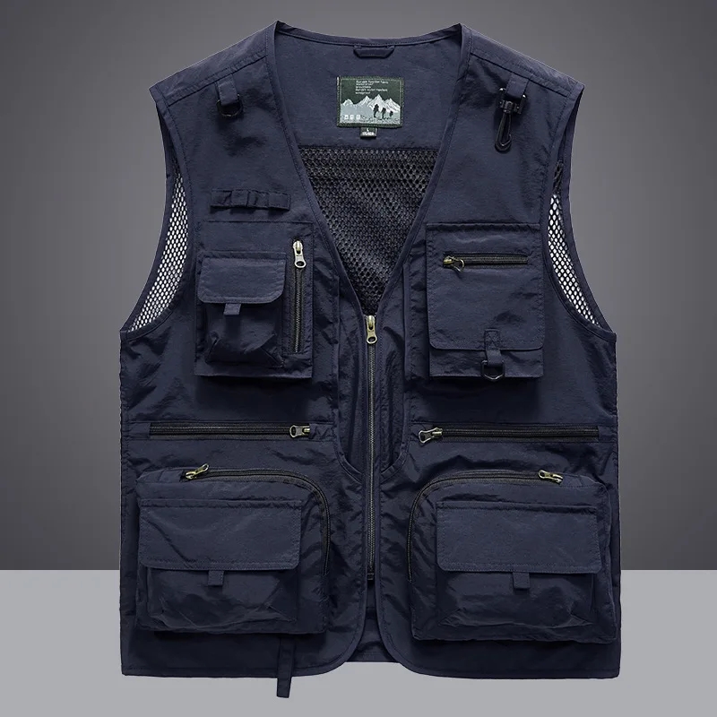 Rompi Pancing Jaring Cepat Ker - Leather Work Vest ulasan dan harga