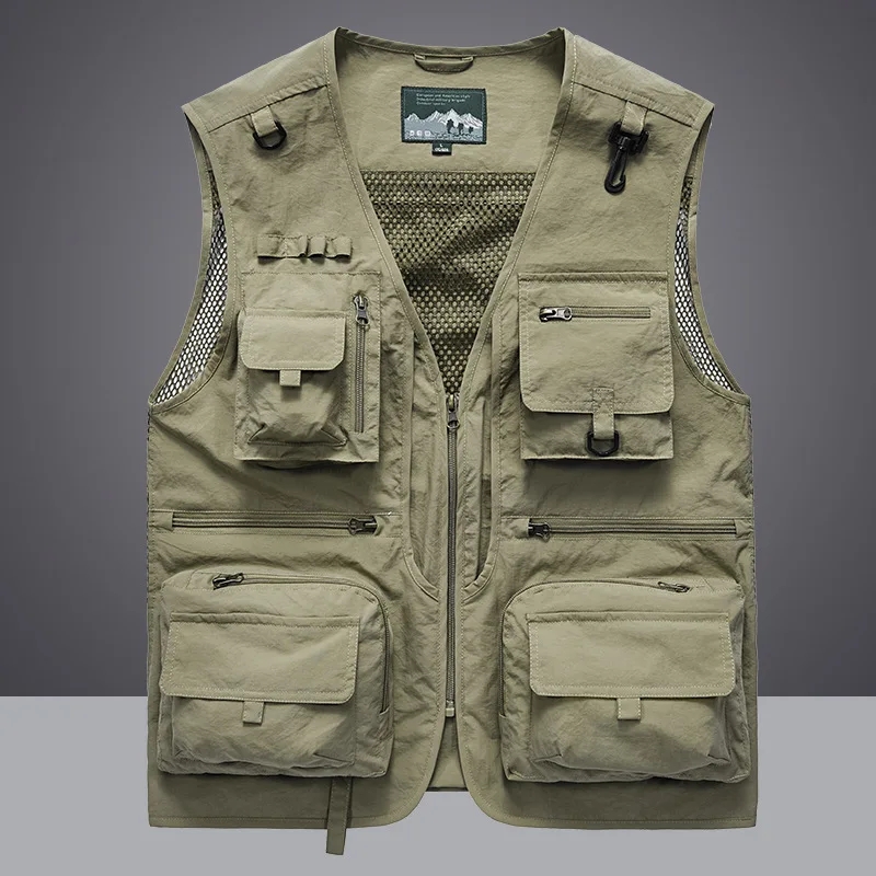 Rompi Pancing Jaring Cepat Ker - Leather Work Vest ulasan dan harga