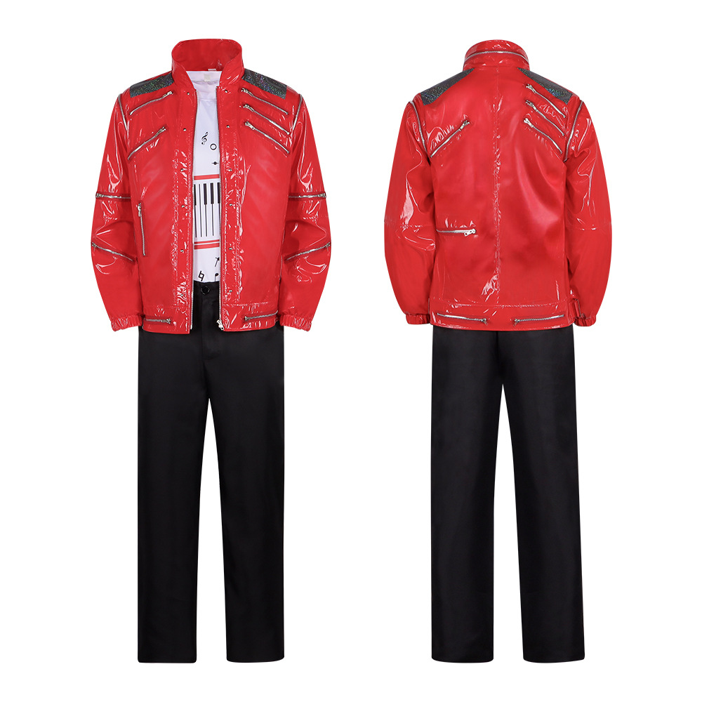 Jaket Kulit Merah Pria Kostum  - Leather Work Jacket ulasan dan harga