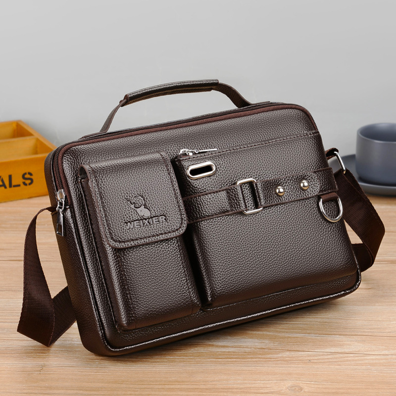 Tas Bahu Pria Bermerek Tas Kur - Leatherwork Letters ulasan dan harga