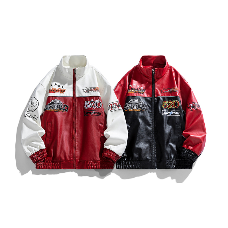 Jaket Kulit Imitasi Trendi Tam - Leather Work Jacket ulasan dan harga
