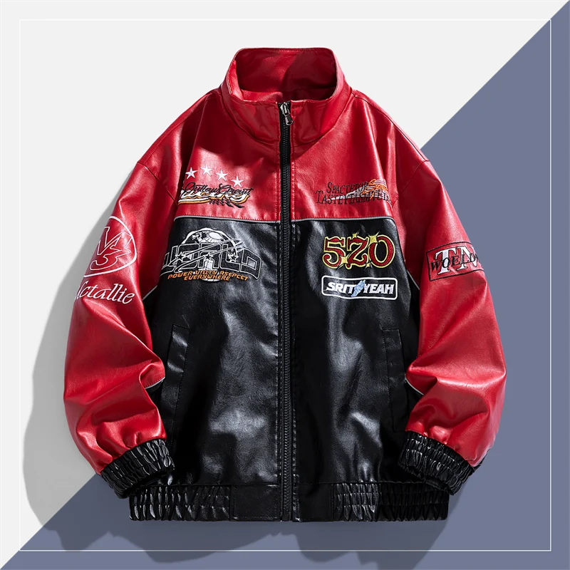 Jaket Kulit Imitasi Trendi Tam - Leather Work Jacket ulasan dan harga