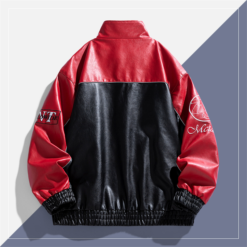 Jaket Kulit Imitasi Trendi Tam - Leather Work Jacket ulasan dan harga