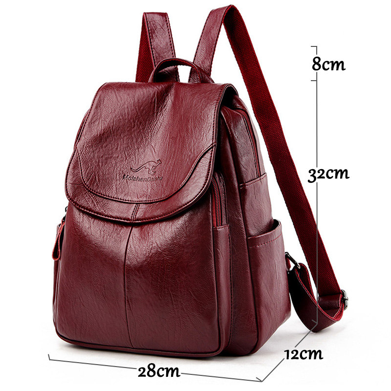 Ransel Kulit Lembut Vintage un - Leatherwork Letters ulasan dan harga