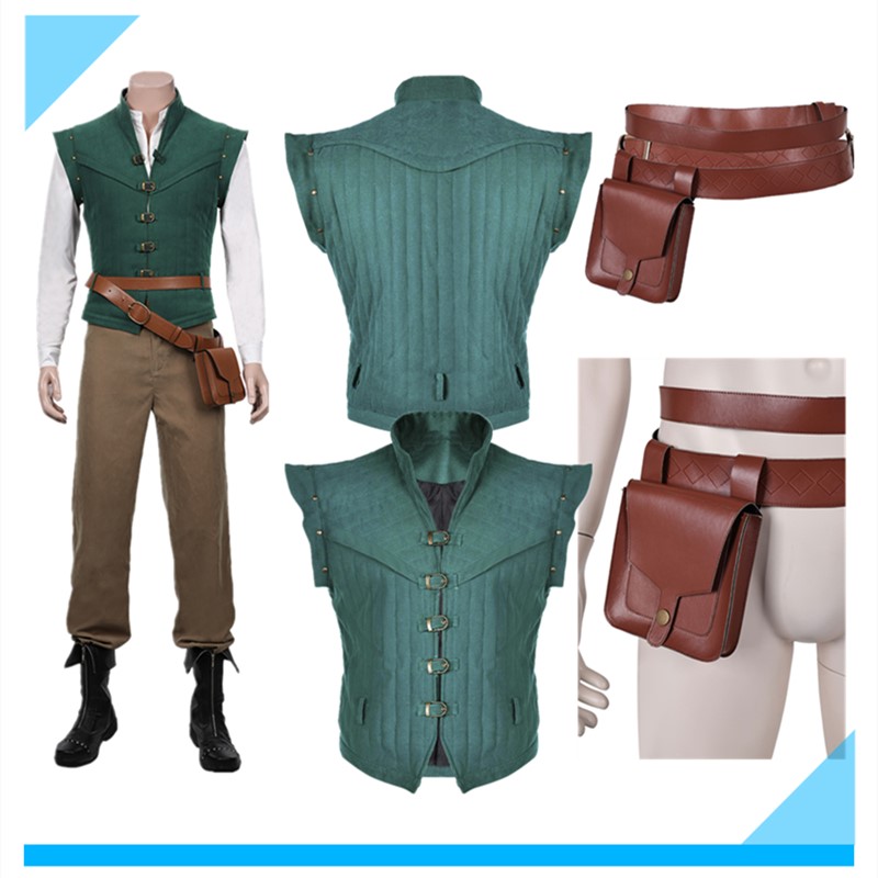 Kostum Cosplay Disguise Flynn  - Leather Work Vest ulasan dan harga