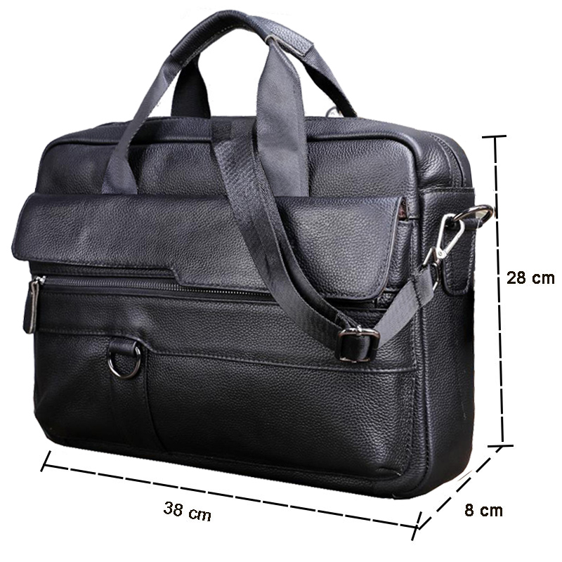 Tas Tangan Kulit Asli Pria Bes - Leather Work Laptop Bag ulasan dan harga