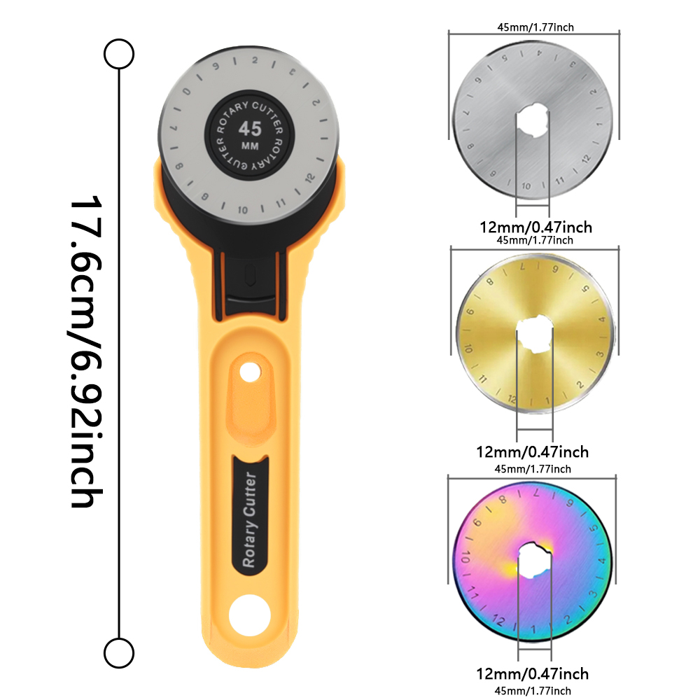 Alat Pemotong Kain Putar 45mm  - Leatherwork Accessories ulasan dan harga