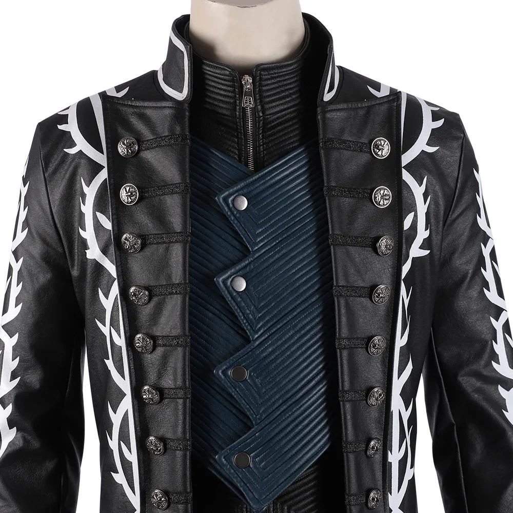 Kostum Cosplay Game DMC 5 Verg - Leather Work Vest ulasan dan harga