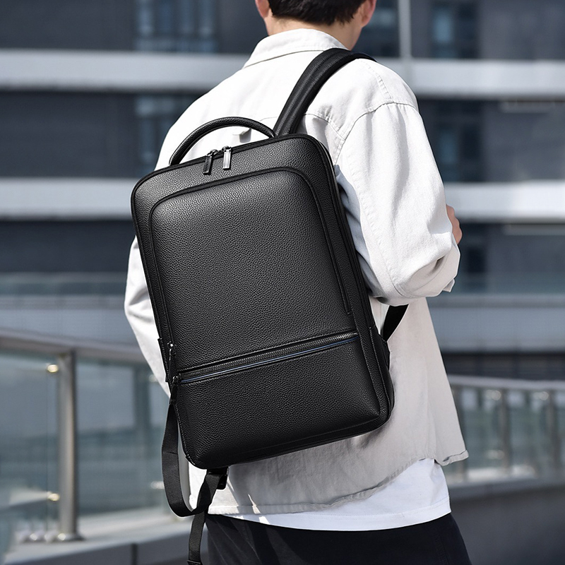 Tas punggung pria kulit PU, ra - Leather Work Laptop Bag ulasan dan harga