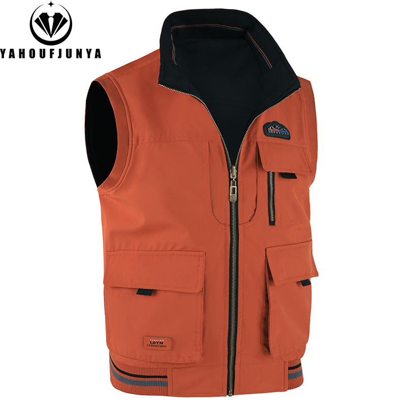 Rompi Pria Tipis untuk Musim S - Leather Work Vest ulasan dan harga
