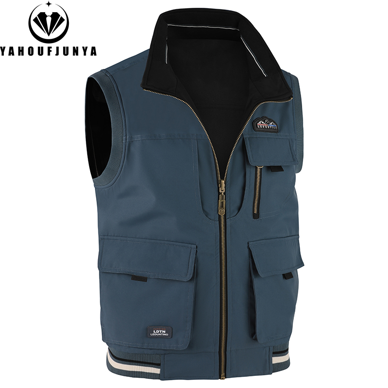 Rompi Pria Tipis untuk Musim S - Leather Work Vest ulasan dan harga