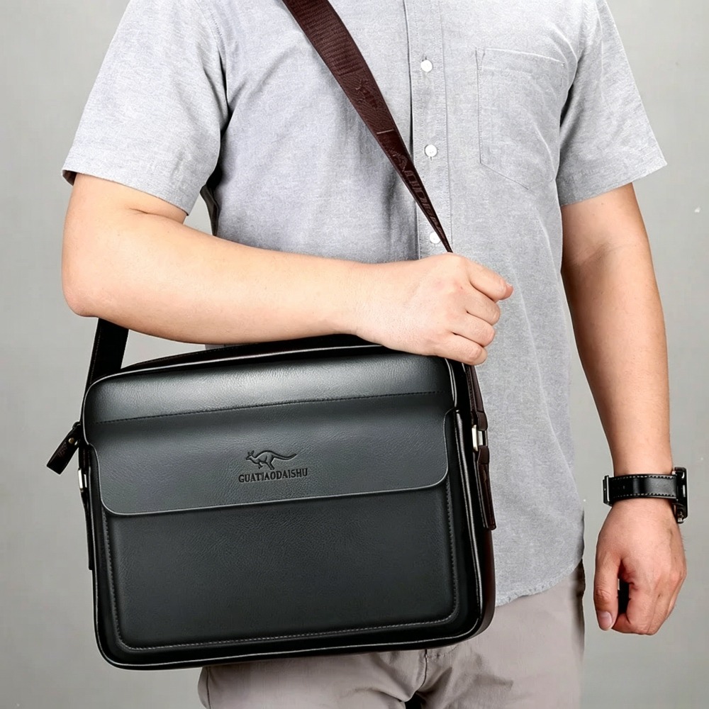 Tas selempang pria retro dari  - Leather Work Laptop Bag ulasan dan harga