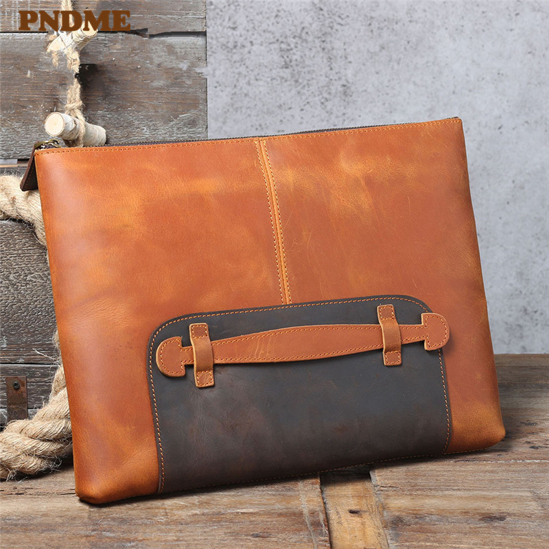 Tas clutch pria berkapasitas b - Leather Work Laptop Bag ulasan dan harga