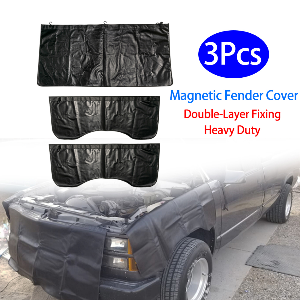 3 PCS/set Pelindung Fender Mag - Leather Work For Car ulasan dan harga
