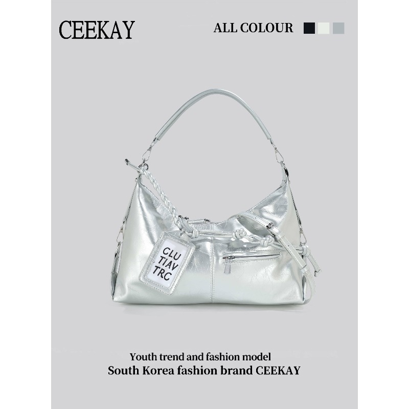 Tas Hobo Kulit Mengkilap CEEKA - Leatherwork Letters ulasan dan harga