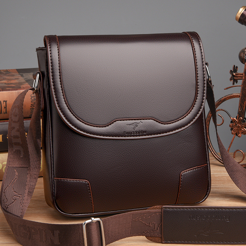 Tas Bahu Kulit Pria Merek Mewa - Leatherwork Letters ulasan dan harga