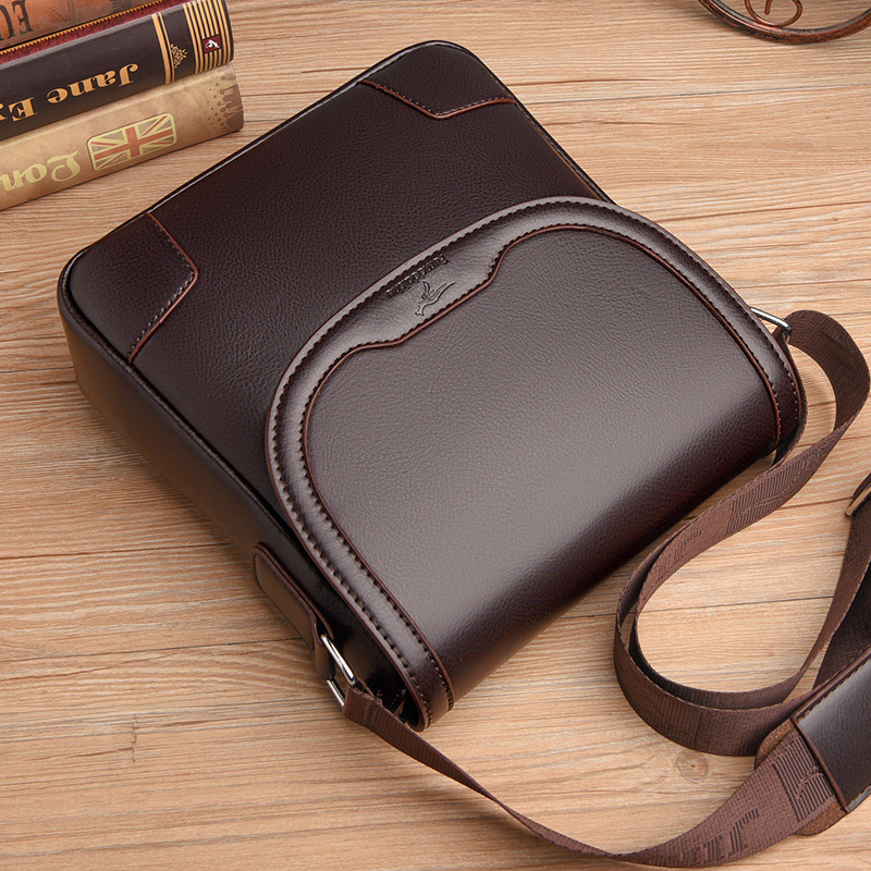 Tas Bahu Kulit Pria Merek Mewa - Leatherwork Letters ulasan dan harga