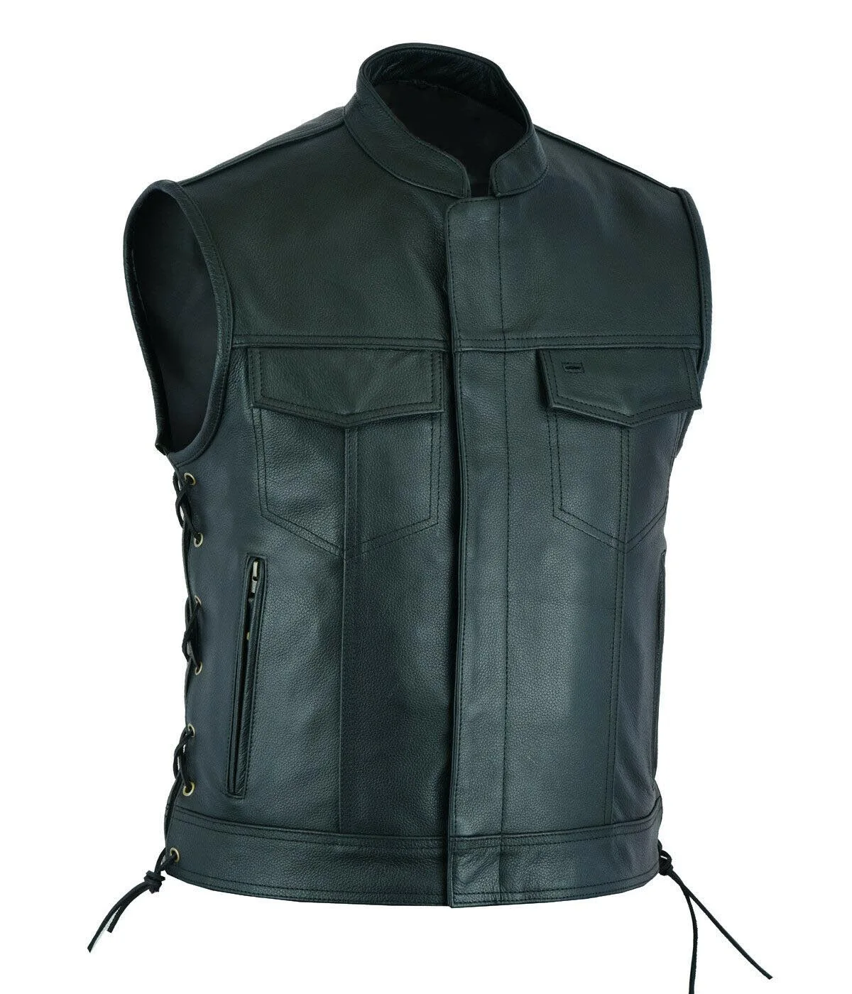 Rompi kulit Punk, Fashion kasu - Leather Work Vest ulasan dan harga