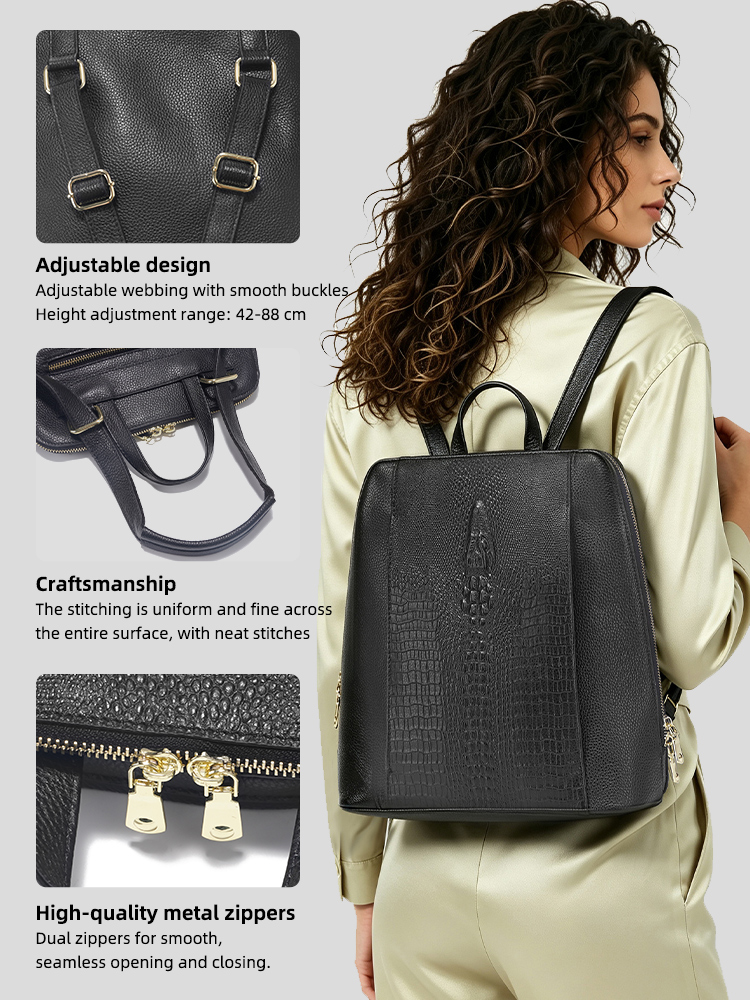 Tas Ransel Kulit Buaya Wanita  - Leather Work Laptop Bag ulasan dan harga
